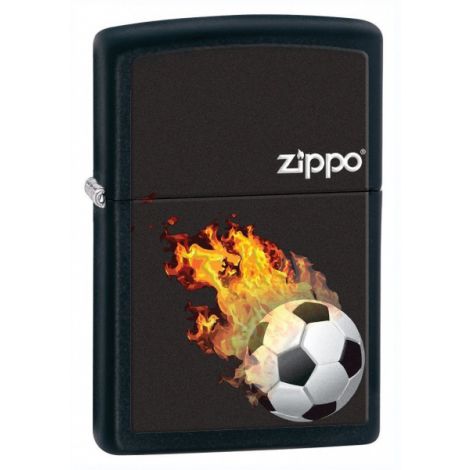 Zapalniczka benzynowa Zippo Logo Football Black Matte